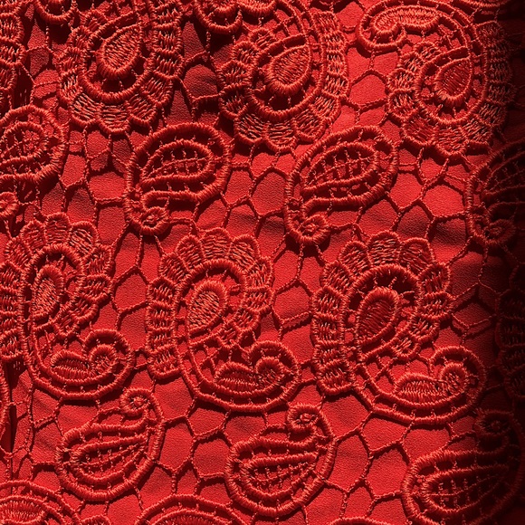 Coral knit cap sleeve dress - Picture 9 of 10